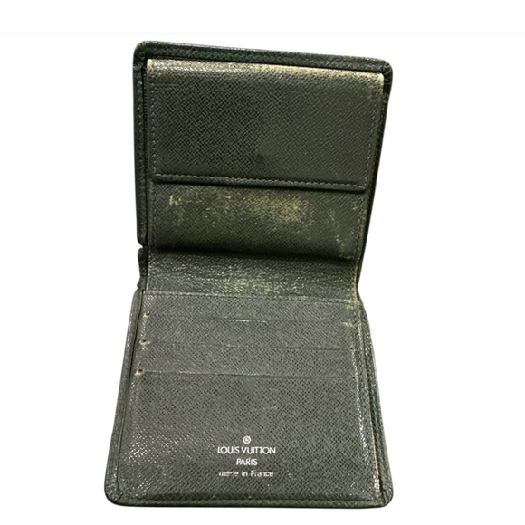 Louis Vuitton Unisex Leather Wallet W Coin Pouch Forest Green - Picture 6 of 7